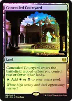 Concealed Courtyard (KLD) - Foil - Prerelease Promo Magic mtg Heavy Play, Englis - Image 1