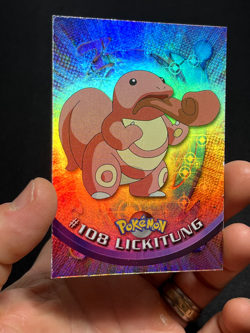 Topps Pokemon Series 2 Rainbow Foil #108 Lickitung LP - Image 3