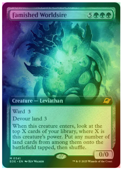 Famished Worldsire - Foil - Extended Art Edge of Eternities - Image 1
