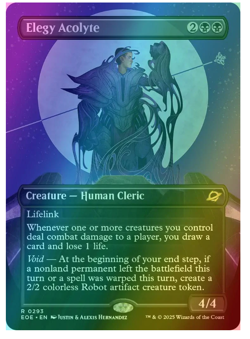 Elegy Acolyte - Foil - Borderless Edge of Eternities - Image 1