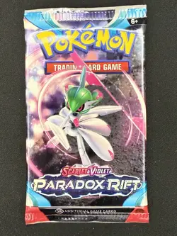Pokemon TCG PARADOX RIFT Sealed Single Booster Pack - Image 1