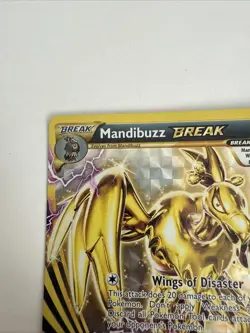Mandibuzz BREAK XY182 Black Star Promo Ultra Rare Pokemon TCG Played - Image 3