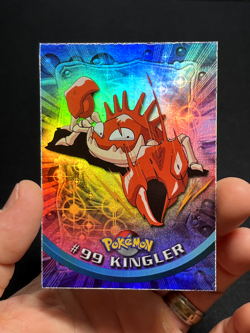Topps Pokemon Series 2 Rainbow Foil #99 Kingler LP - Image 1