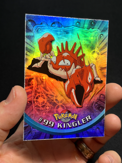 Topps Pokemon Series 2 Rainbow Foil #99 Kingler LP - Image 3