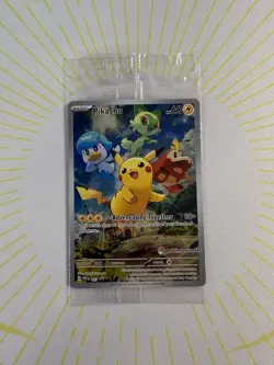 Pokemon Scarlett & Violet Promos 027 Pikachu Pokemon Center Stamp SEALED - Image 1