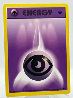 1st Ed Psychic Energy 101/102 Shadowless Base Set Vintage Pokemon Card - Image 1