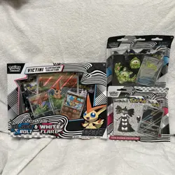 POKEMON BLACK BOLT WHITE FLARE LOT VICTINI TECH STICKERS *SEE DESCRIPTION* - Image 1
