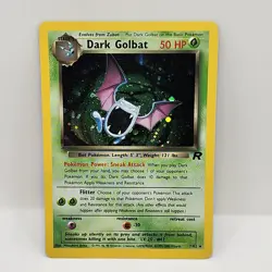 Pokemon TCG Dark Golbat 7/82 Team Rocket Holo Rare WOTC Near Mint - Image 1