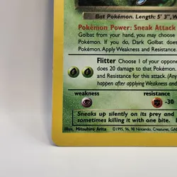 Pokemon TCG Dark Golbat 7/82 Team Rocket Holo Rare WOTC Near Mint - Image 4