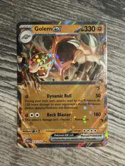 Pokemon Golem Ex 76/165 Sv 151 Double Rare Holo NM/MINT - Image 1
