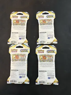Pokemon Brilliant Stars Sleeved Booster Pack COMPLETE ART SET - 4 Packs SEALED - Image 2