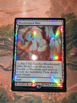 MTG FOIL Bloodstained Mire Zendikar Expeditions NM - Image 1