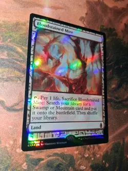 MTG FOIL Bloodstained Mire Zendikar Expeditions NM - Image 2
