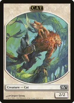 4x Cat Token - NM/LP - Magic 2013 - SPARROW MAGIC - Image 1