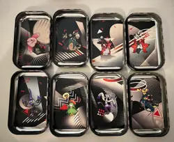 Unova Mini Tin Set of 8 Display Box EMPTY Pokemon Black Bolt 🖤 White Flare 🤍 - Image 4
