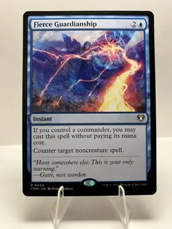 Fierce Guardianship 0094 - Rare - Commander Masters - Image 1