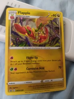 HD SWIRL🌀Flapple Cosmos Holo Black Star Promo/SWSH189/Sword&Shield Pokemon 2022 - Image 3