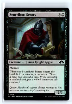 FOIL Scurrilous Sentry Modern Horizons 3 - MTG Magic the Gathering Card - Image 1