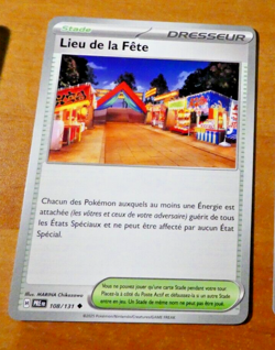 POKEMON EVOLUTIONS PRISMATIQUES CARD CARTE LIEU DE FETE 108/131 PRE FR NM 2025 - Image 1