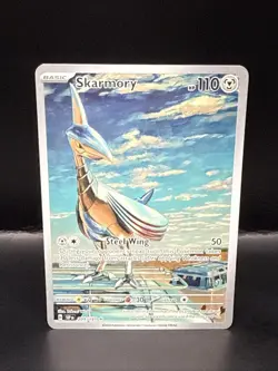 Pokemon TCG Skarmory 209/191 2024 Surging Sparks Illustration Rare Card - NM - Image 1