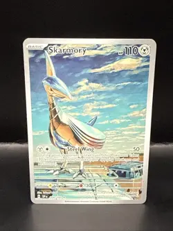 Pokemon TCG Skarmory 209/191 2024 Surging Sparks Illustration Rare Card - NM - Image 2