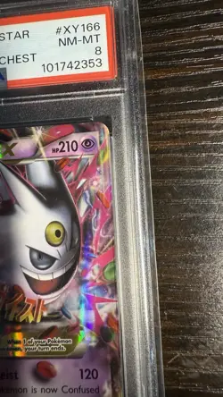 Pokemon TCG M Gengar EX XY166 Promo 2016 XY Collector’s Chest 🔥 PSA 8 🔥 - Image 4