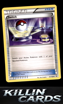 Switch 91/108 Pokemon Uncommon XY - Roaring Skies Card NM - Image 1