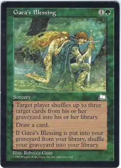 Gaea's Blessing Weatherlight Uncommon - MTG Magic the Gathering Card - Image 1