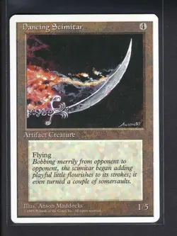 Dancing Scimitar 4th Fourth Edition - MTG Magic the Gathering Card - Image 1