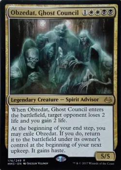 176/249 OBZEDAT, GHOST COUNCIL RARE MODERN MASTERS 2017 MTG CARD - Image 1