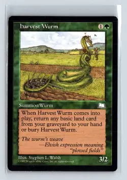 HARVEST WURM - MTG Magic the Gathering Card - Weatherlight - Common - Image 1