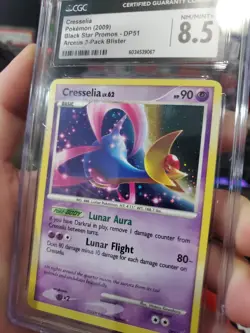 POP 71 Cresselia DP51 Holo Black Star Promo CGC 8.5 Graded Pokemon Card - Image 2