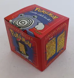 Pokemon Poliwhirl 23k Gold-Plated Sealed Burger King 1999 Card & Ball, Red Box - Image 5