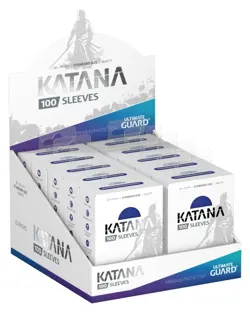 10 packs of 100 (1000) Ultimate Guard Katana Blue Standard Sized Card Sleeves - Image 1