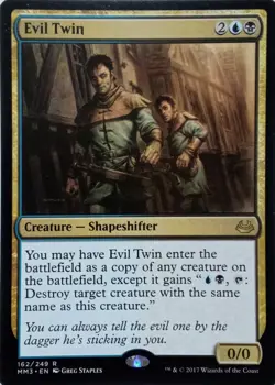 162/249 EVIL TWIN RARE MODERN MASTERS 2017 MTG CARD - Image 1