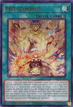 Yugioh - Metaltronus - 1st Edition Ultra Rare NM - Free Holo Card - Image 1