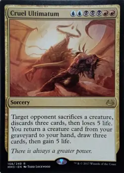 158/249 CRUEL ULTIMATUM RARE MODERN MASTERS 2017 MTG CARD - Image 1