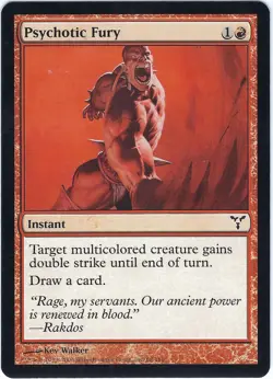 Psychotic Fury Dissension Common - MTG Magic the Gathering Card - Image 1