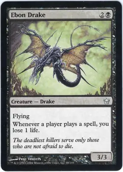 Ebon Drake Fifth Dawn Uncommon - MTG Magic the Gathering Card - Image 1