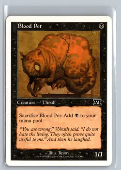 Blood Pet Sixth Edition Common - MTG Magic the Gathering Card - Image 1