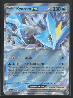 Pokemon TCG Black Bolt 028/086 - Kyurem ex - Holofoil Double Rare NM - Image 1