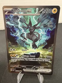 Pokemon TCG Zekrom EX Black Bolt English Card 166/086 Fresh From Pack - Image 2