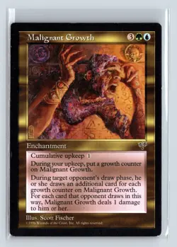 MALIGNANT GROWTH - MTG Magic the Gathering Card - Mirage - Rare - Image 1