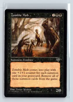ZOMBIE MOB - MTG Magic the Gathering Card - Mirage - Uncommon - Image 1