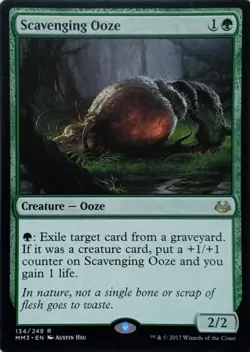 134/249 SCAVENGING OOZE RARE MODERN MASTERS 2017 MTG CARD - Image 1