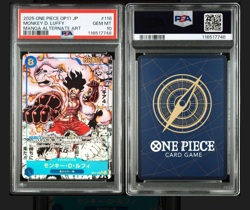 One Piece Card Monkey D. Luffy SEC Super Parallel OP11-118 PSA 10 Japanese - Image 3