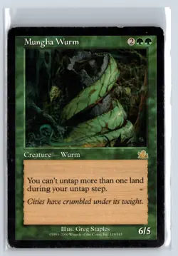 (3X) Mungha Wurm Prophecy Rare - MTG Magic the Gathering Card - Image 1