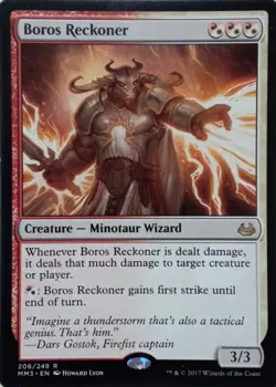 206/249 BOROS RECKONER RARE MODERN MASTERS 2017 MTG CARD - Image 1