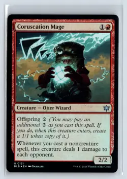 FOIL Coruscation Mage Bloomburrow Uncommon - MTG Magic the Gathering Card - Image 1