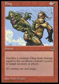 Fling - Light Play MTG Stronghold - Image 1